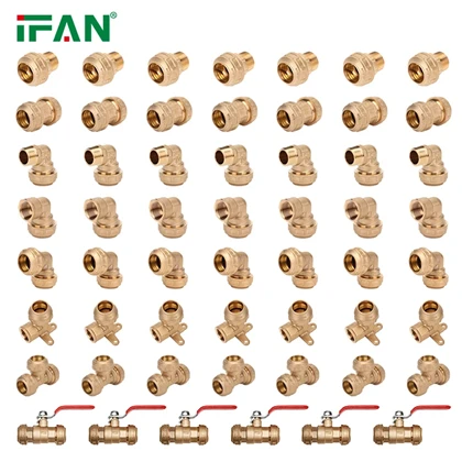 IFAN PE صمام الكرة النحاسية